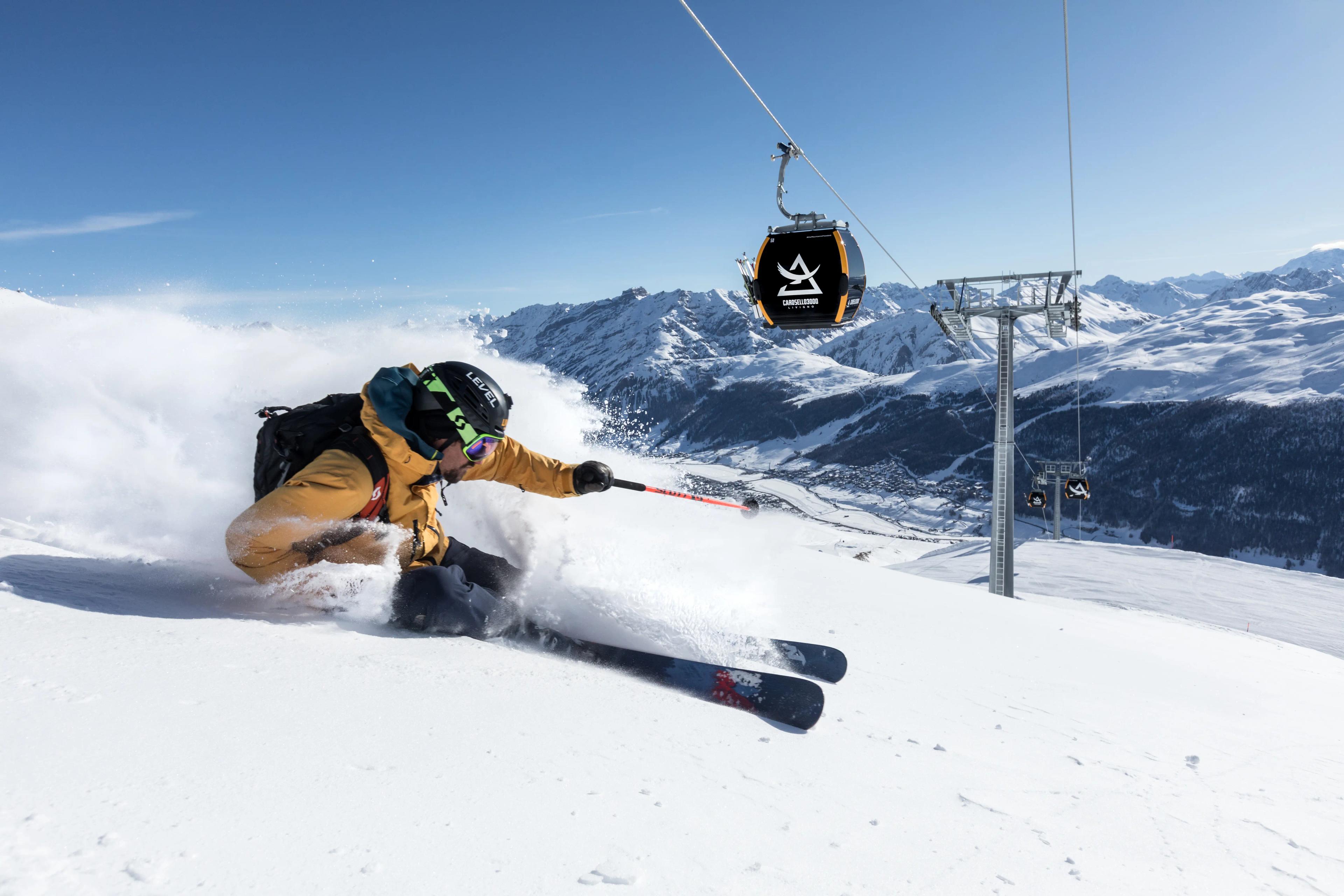 Solrigt skiløb i Livigno 