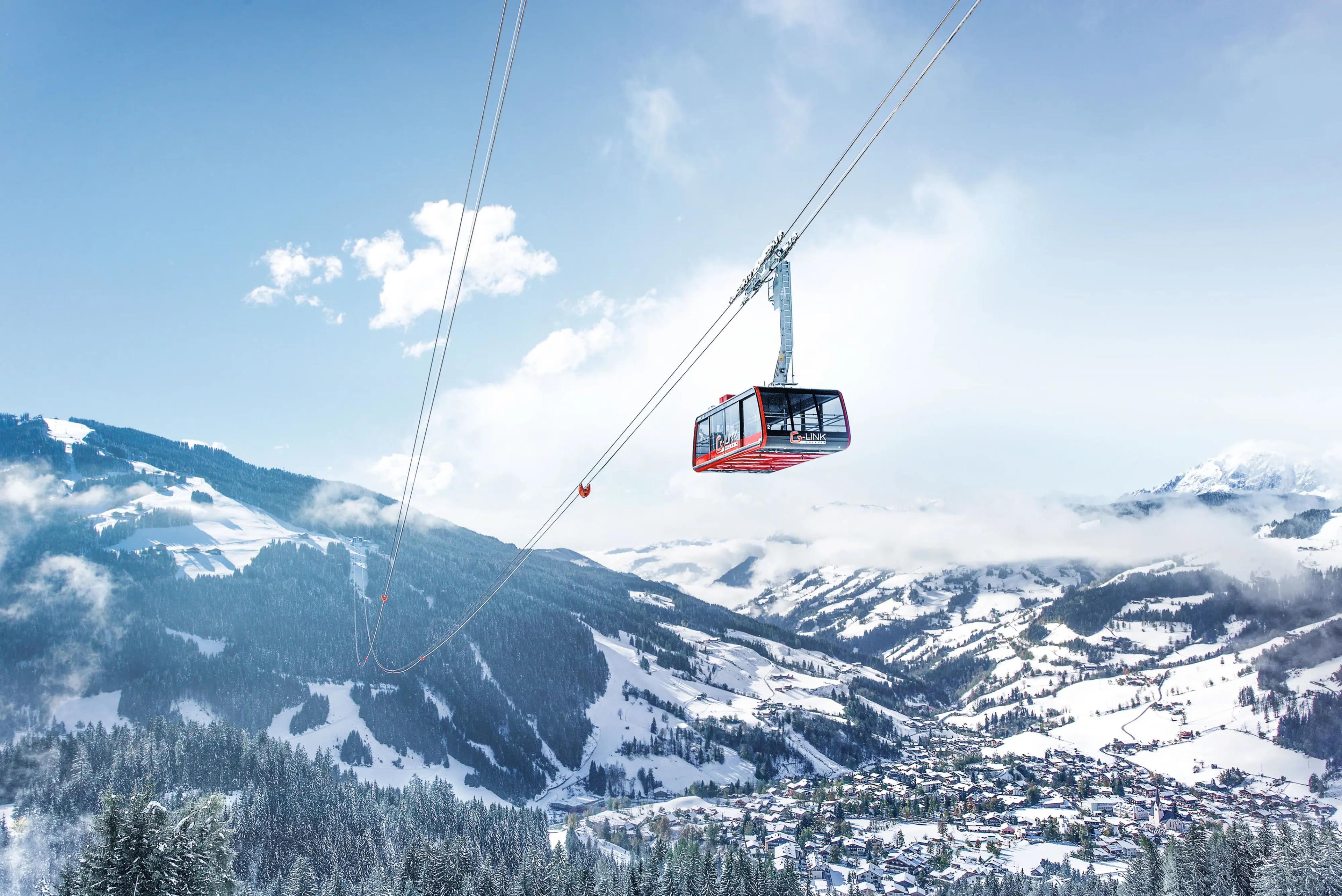 Lift og udsigt i Wagrain